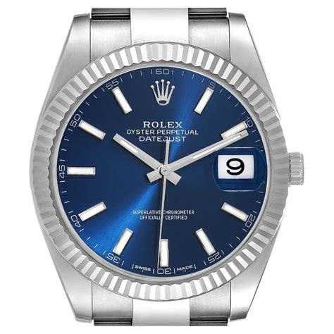 rolex daydate 41 blaues zifferblatt|rolex datejust edelstahl.